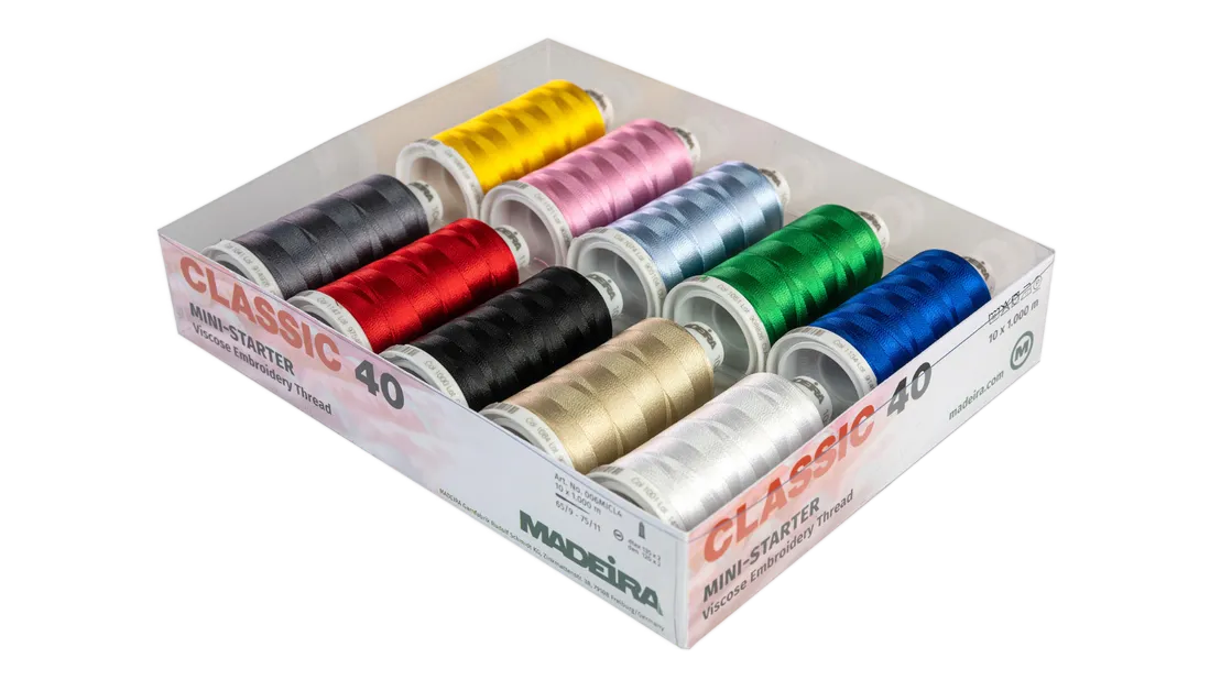 Madeira Classic 40 embroidery thread starter set
