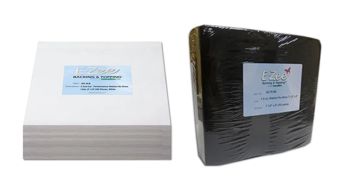 Madeira Weblon backing in white and black